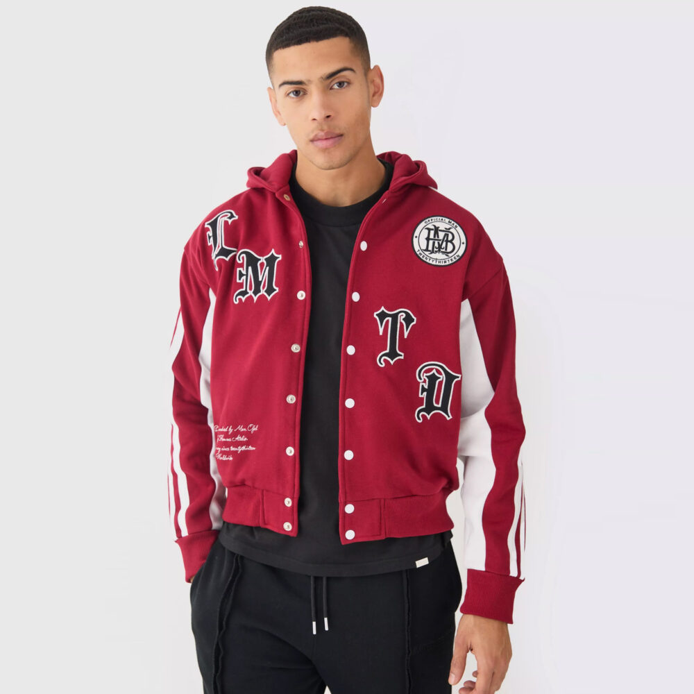 Customize Hooded Varsity Jacket